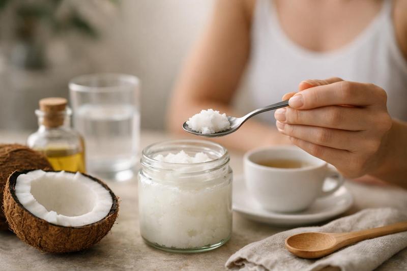 Huile de coco le matin à jeun : bienfaits, dosage et conseils pratiques