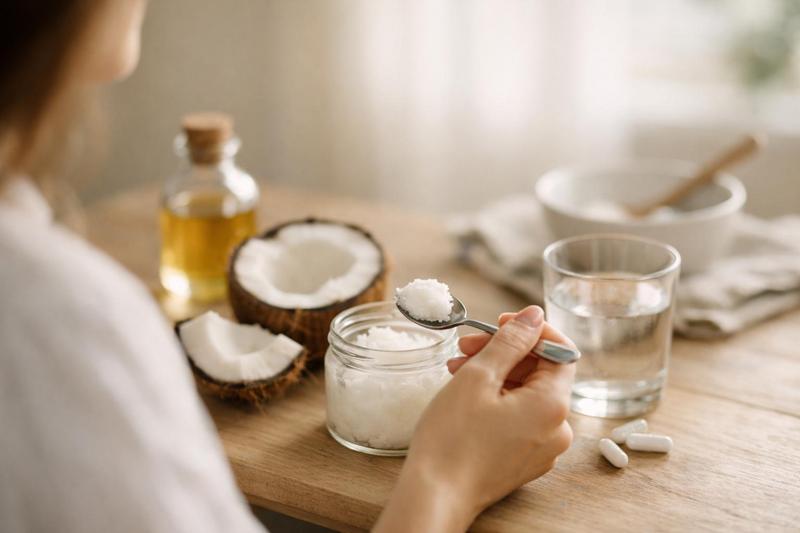 Huile de coco le matin à jeun : bienfaits, dosage et conseils pratiques