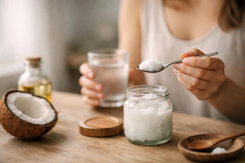 Huile de coco le matin à jeun : bienfaits, dosage et conseils pratiques