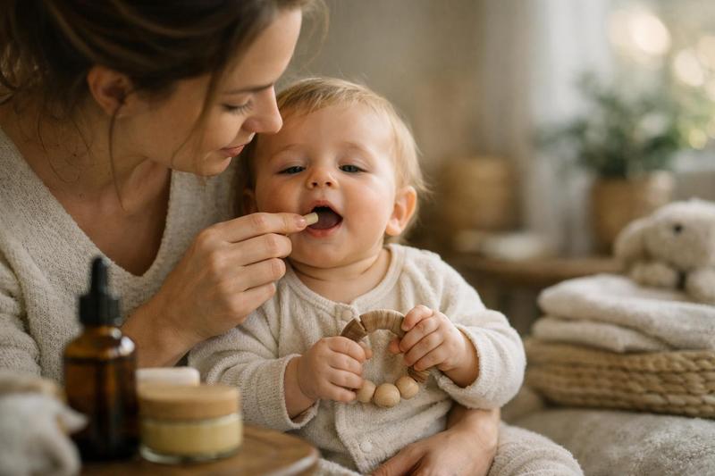 Routine de soins naturels pour apaiser les poussées dentaires de bébé Routine de soins naturels pour apaiser les poussées dentaires de bébé