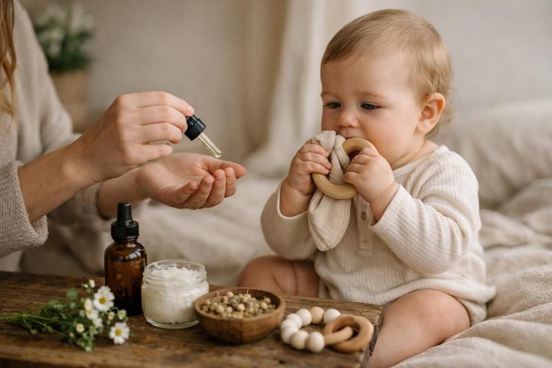 Routine de soins naturels pour apaiser les poussées dentaires de bébé Routine de soins naturels pour apaiser les poussées dentaires de bébé