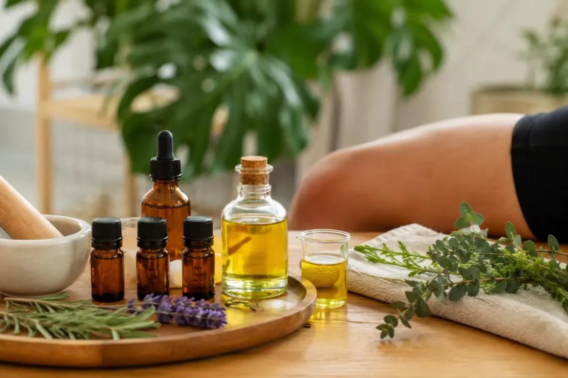 mélange d'huiles essentielles pour déchirure musculaire