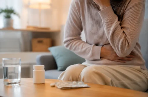 Médecin expliquant un diagnostic à un patient inquiet dans un cabinet médical lumineux