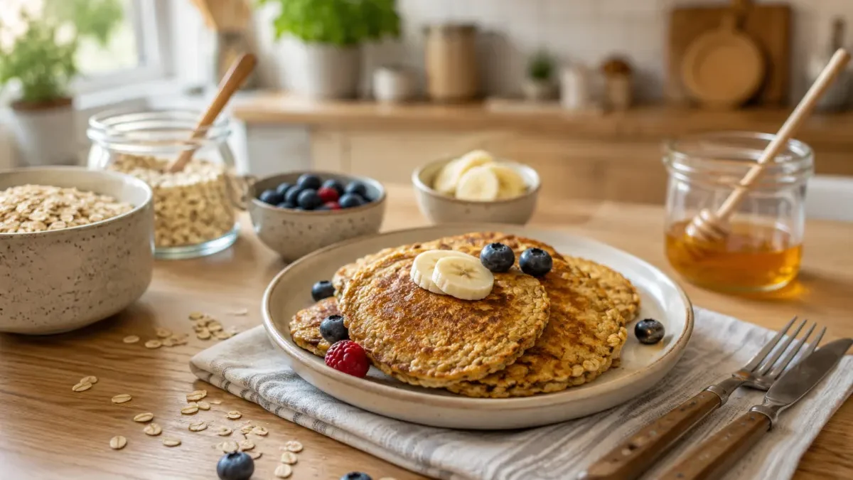 Recette de galette aux flocons d&rsquo;avoine pour le petit-déjeuner bio et sain