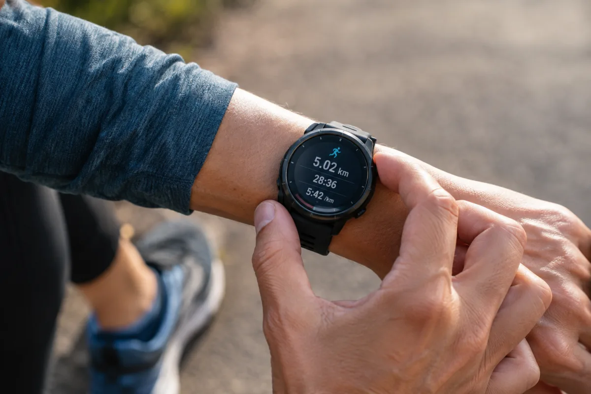 Gros plan sur les chaussures d un coureur laçées posées sur l herbe naturelle