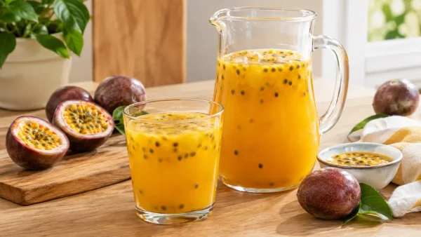 Jus de fruit de la passion maison : la recette bio pleine de peps